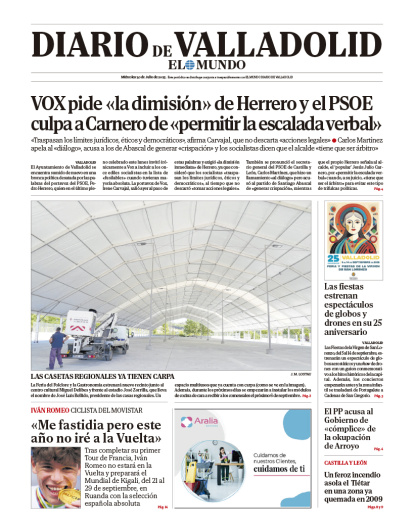 Portada del 30 de julio