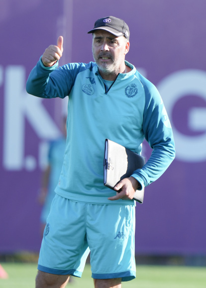Entrenamiento de jueves del Real Valladolid.