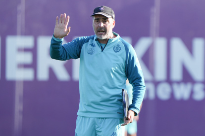 Entrenamiento de jueves del Real Valladolid.