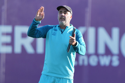 Entrenamiento de jueves del Real Valladolid.