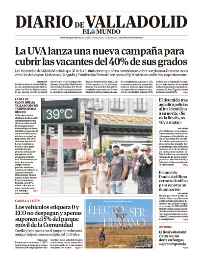 Portada del 9 de agosto