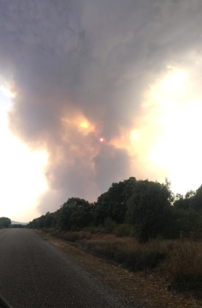 Incendio en Molezuelas de la Carballeda.