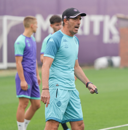 Entrenamiento de lunes del Real Valladolid.
