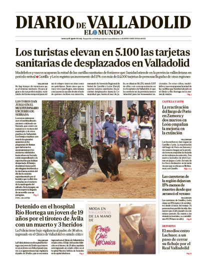 Portada lunes 25 de agosto