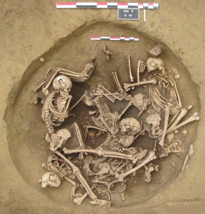 Una imagen con los restos del yacimiento de Bergheim