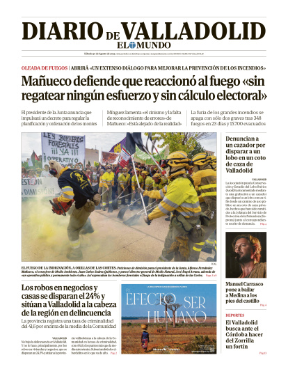 Portada sábado 30 de agosto