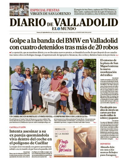 Portada viernes 5 de septiembre