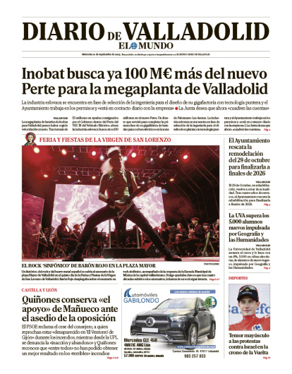 Portada del miércoles 10