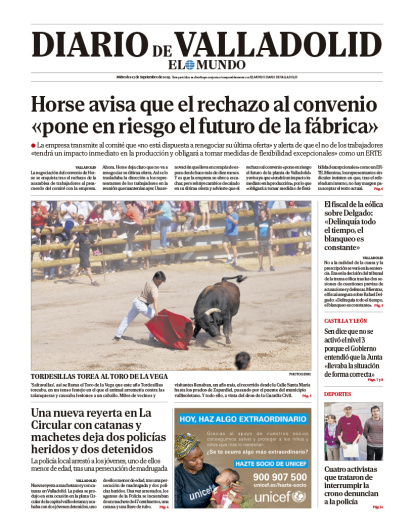 Portada del 17 de septiembre