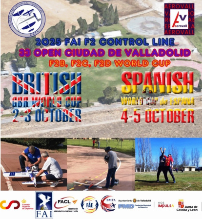 Cartel de la Copa del Mundo de Aeromodelismo.