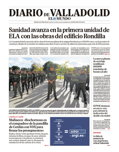Portada del 22 de octubre