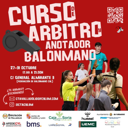 Cursos de Árbitros de Balonmano en Valladolid.