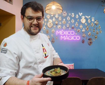 El chef Alejandro San José del Habanero Taquería, ganador del XXI Concurso Nacional de Tapas de Valladolid.