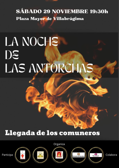 Cartel de la presentación de la noche de las Antorchas de Villabragima