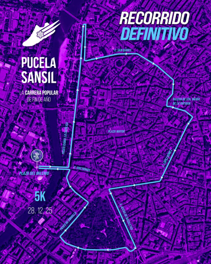 Recorrido de la Pucela Sansil 2025 en Valladolid.