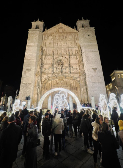 Encendido de las luces de Navidad en la plaza de San Pablo.