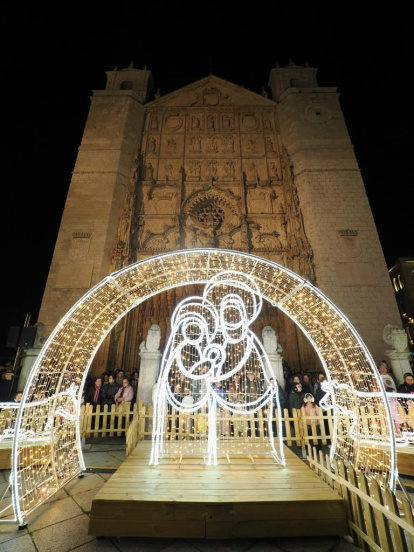 Encendido de las luces de Navidad en la plaza de San Pablo.