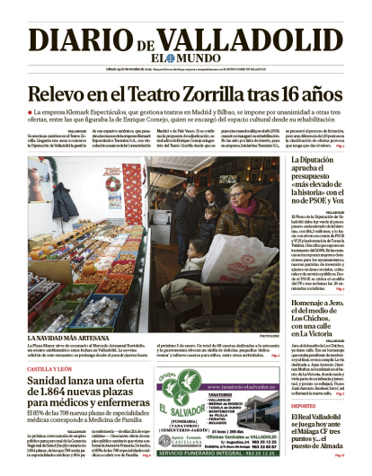 Portada sábado 29