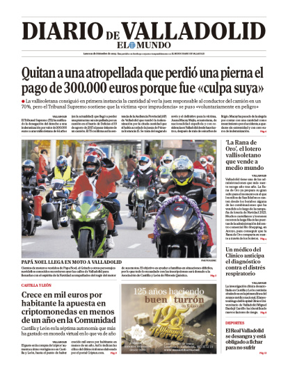 Portada del 22 de diciembre