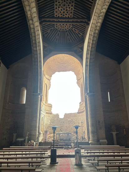 Estado en el que quedaba la iglesia.