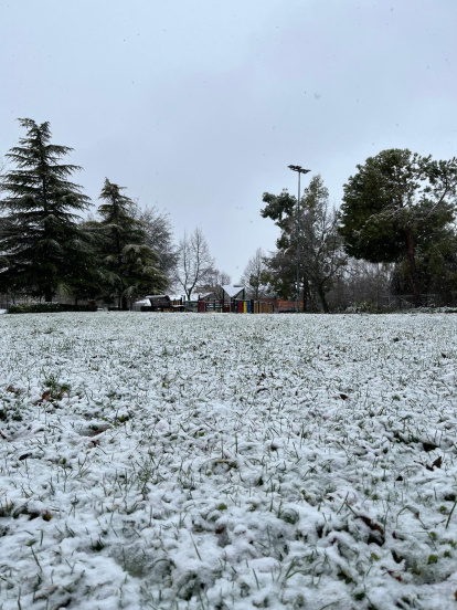 La borrasca Kristin cubre Valladolid capital de nieve