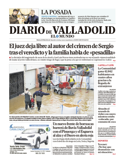 Portada del 13 de febrero