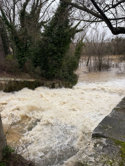 Desembocadura del Esgueva al río Pisuerga