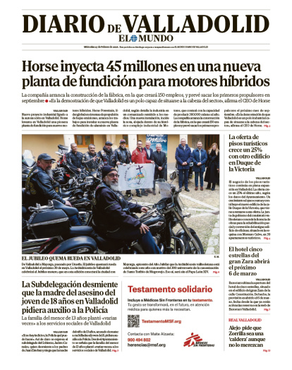 portada del 25 de febrero