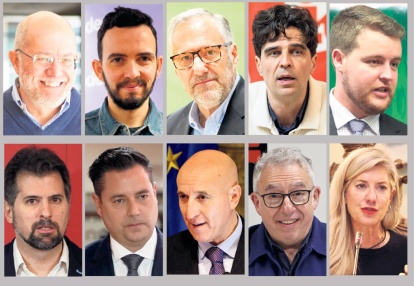 Igea, Llamas, Pollán, Gascón, Suárez Arca, Tudanca, De la Rosa, Diez, Ceña y Carvajal.