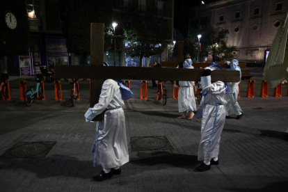 Un momento de la procesión de la Peregrinación de La Promesa.