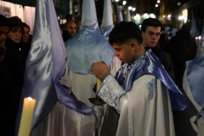 Un momento de la procesión de la Peregrinación de La Promesa.