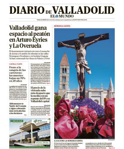 Portada del 3 de abril