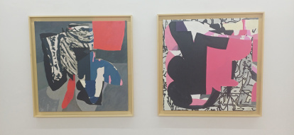 Dos obras de la exposición.
