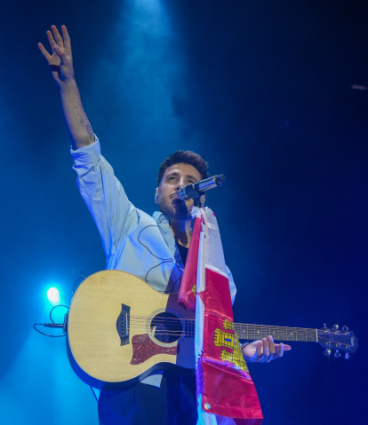 Concierto de Antonio José en la Plaza Mayor de Valladolid