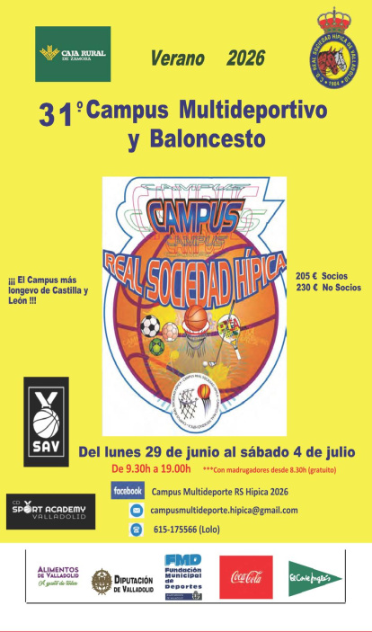 Cartel del Campus Multideportivo de la real Sociedad Hípica