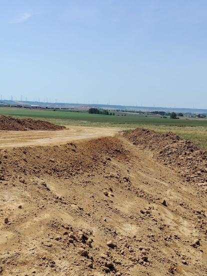 Obras del acceso norte al  polígono industrial 