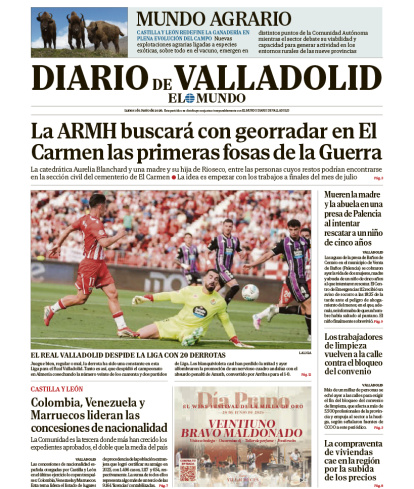Portada del 1 de junio