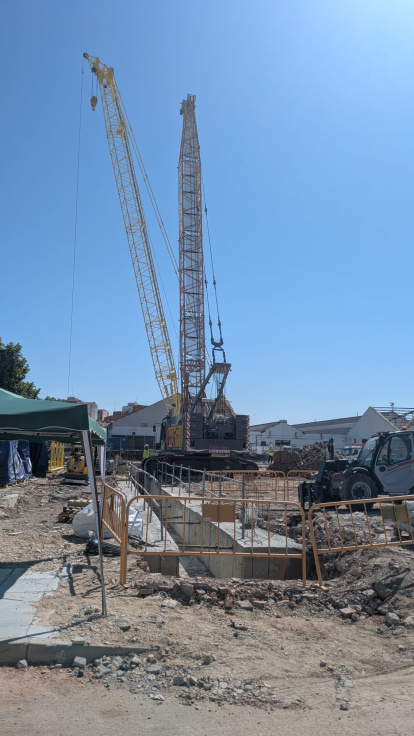 Obras en la estación de trenes de Valladolid este lunes