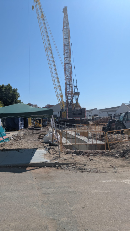 Obras en la estación de trenes de Valladolid este lunes