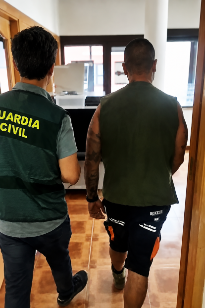 Detención del investigado por el incendio de Burgohondo
