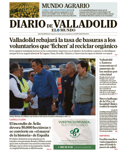 Portada del 27 de julio