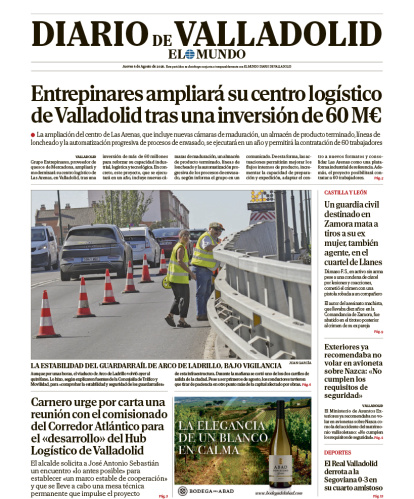 Portada del 6 de agosto