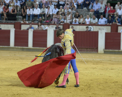 Un momento de la cuarta corrida de las fiestas de Valladolid.