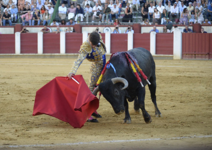 Un momento de la cuarta corrida de las fiestas de Valladolid.