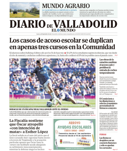 Portada del 14 de septiembre