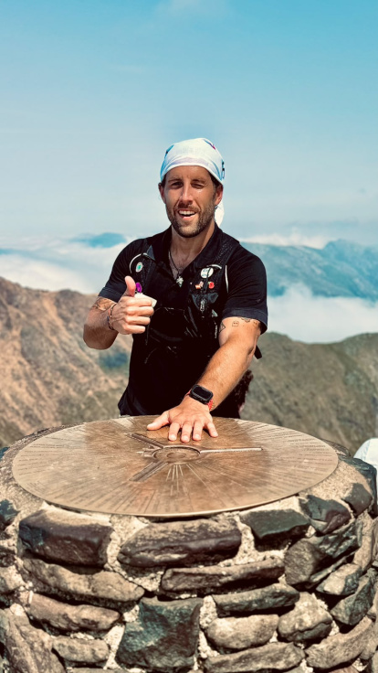 Alberto Miguel en el Desafío de los Tres Picos del Reino Unido.