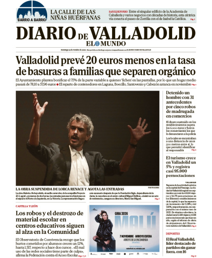 Portada del 25 de octubre