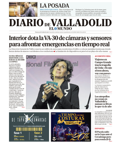 Portada del 30 de octubre