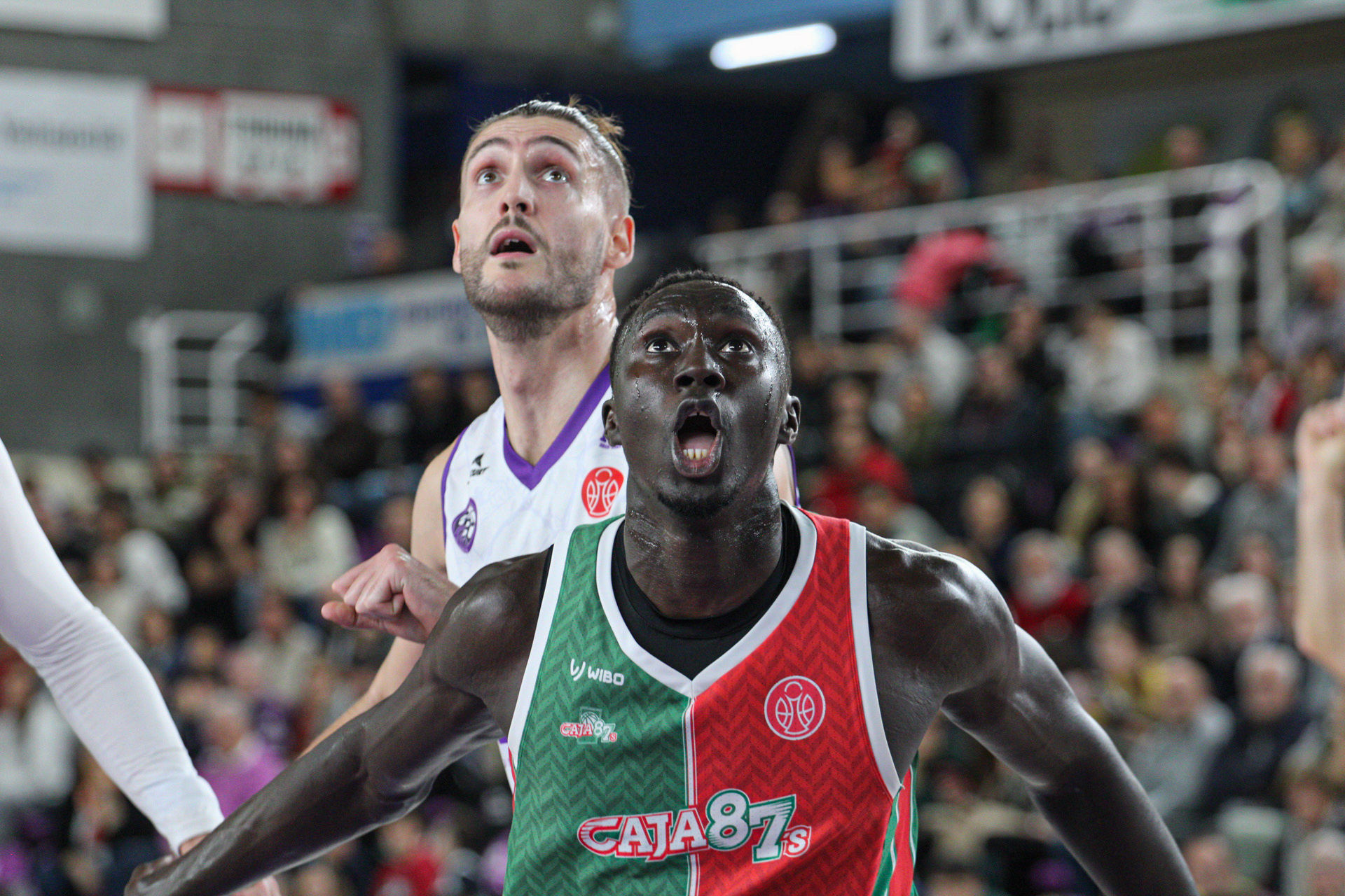 Edu Arqués observes a play against Caja 87 in Pisuerga.